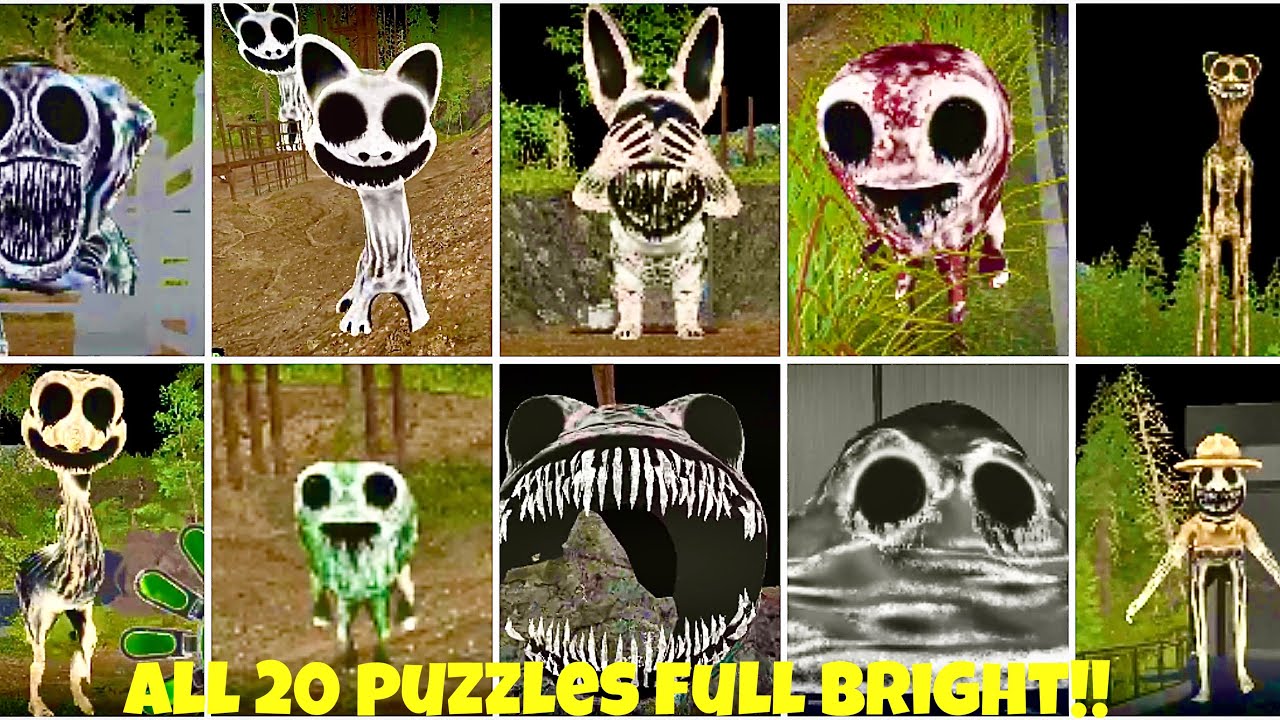 ZOONOMALY- All 20 Puzzles Solved Full Gameplay in Full Bright Mode