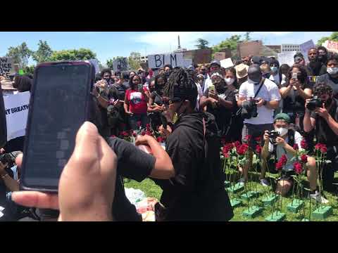 Justice for George Floyd -- protest in LA 2