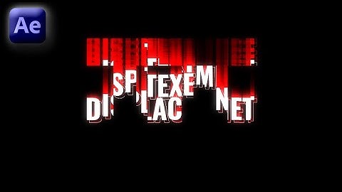 Text Displacement Animation In After Effects - After Effects Tutorial - No Plugins.