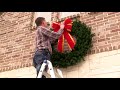 Hanging a Christmas Wreath on Brick - Pro Installation Tips - Christmas Designers