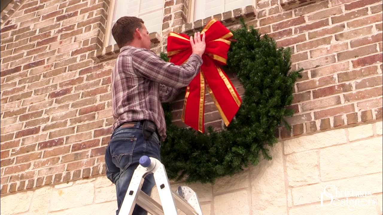 Hanging a Christmas Wreath on Brick Pro Installation Tips Christmas
