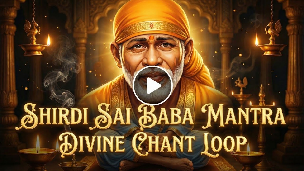 Sai Baba Mantra 108 Times | Sai Ram Chant for Peace, Healing & Protection | Divine Meditation