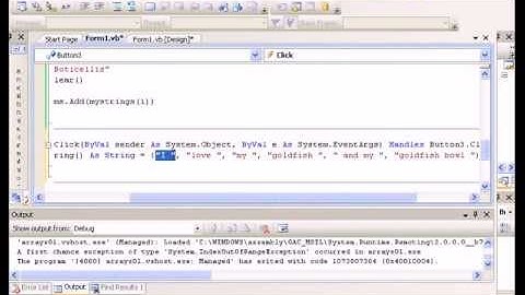 Visual Basic Tutorial - Arrays Part 2/2