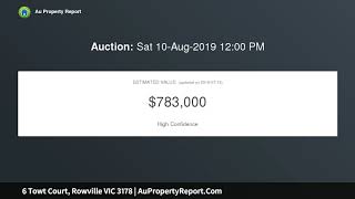 6 Towt Court, Rowville VIC 3178 | AuPropertyReport.Com