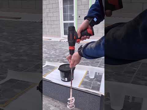 Декоративные блоки на фасаде, из фасадного клея 👌☺️ #diy #construction #renovation