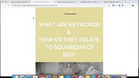 Keywords and Squarespace SEO : Everything you need to know