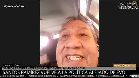 Santos Ramrez vuelve a la poltica alejado de Evo
