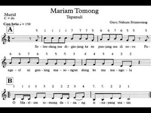 Lagu mariam tomong diciptakan oleh