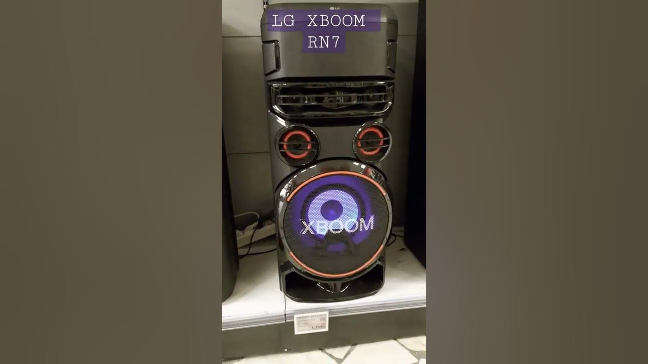 LG XBOOM RN 7 HIGH POWER TOWER PARTY SPEAKER BUTTON STARTUP + PARTYLIGHT -  YouTube