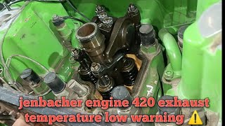 jenbacher engine 420 exhaust temperature low warning ⚠️