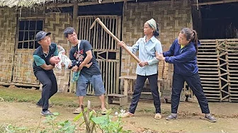 What did Thai and his two homeless father and son do at Thu's house to make her mother-in-law angry?
