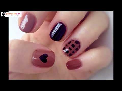 Những kiểu nail đơn giản đẹp phong cách Hàn Quốc - Kemtrinamda.vn