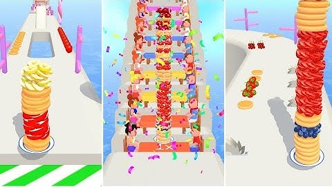 ✅Pancake Run Max levels Game Mobile Update All Trailers ios, Android Gameplay Walkthrough 318