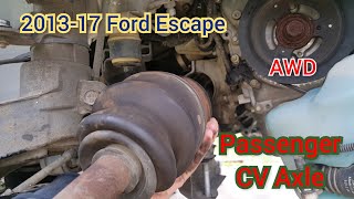 How to replace the passenger side cv axle on Ford Escape 20132017