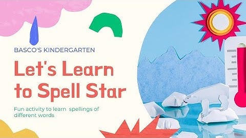 Learn to Spell STAR (No Music) 