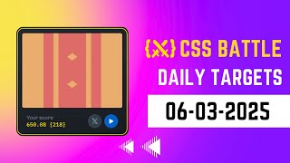 Celebrity CSS Battle Daily Target Solution | March 6, 2025 | HTML CSS Net Worth