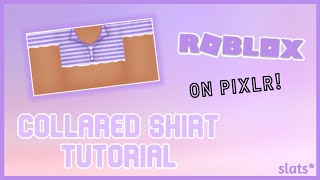 How To Make A Collar Shirt On Roblox With Shading Easy Pixlr Tutorial Youtube - roblox purple with undershirt