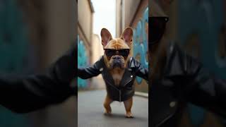 Biker dog #dancing  #dog #dogs