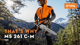 STIHL MS 261 C-M | The chainsaw with M-Tronic (M) engine management | That's why