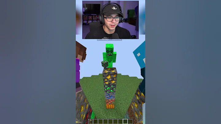 Minecraft Telepathy Towers NO TALKING or else🤐Cheappickle Karl #minecraft #shorts #minecraftshorts