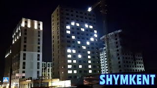 картинка: Ночной Шымсити. Строительство. Город Шымкент 25.03.2023 - 1 Minute Story NS