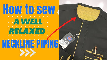 HOW TO PIPE NECKLINE FOR MEN