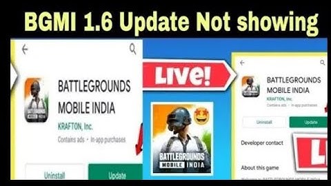 Bgmi 1.6 Update Not Showing on Playstore tamil | yapdi bgmi update panrathu play store | Bgmi update
