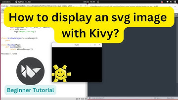 Kivy Tutorial: Two ways to Displaying an SVG image with Kivy