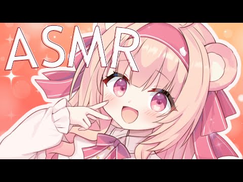 【甘々ASMR/黒3dio/ノイキャン無し生音】囁き♥タッピング♥耳ふぅ多め♥　＃くまくまたいむ【日色くま】