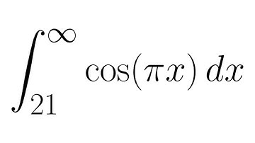 Improper Integral cos(pix) from 21 to infinity