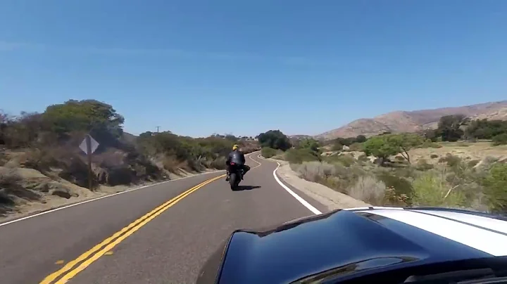 Shelby GT350 running the canyons of Baja