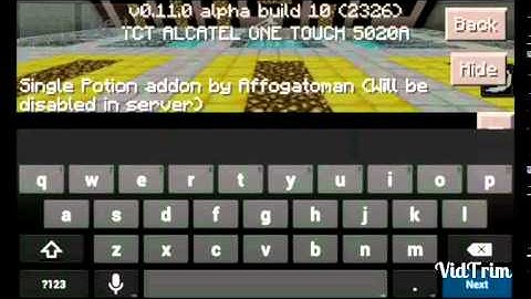 (Update)Mcpe 0.11.0 Alpha Built 10 (ModShow) : Potion Effect