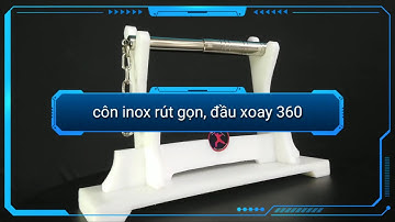 CÔN INOX RÚT GỌN, ĐẦU XOAY 360 tại #KANSHOP côn nhị khúc. Lớp dạy côn #KANCLUB nunchaku