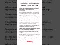 Psychology Lessons About Human Behavior No One Teaches
