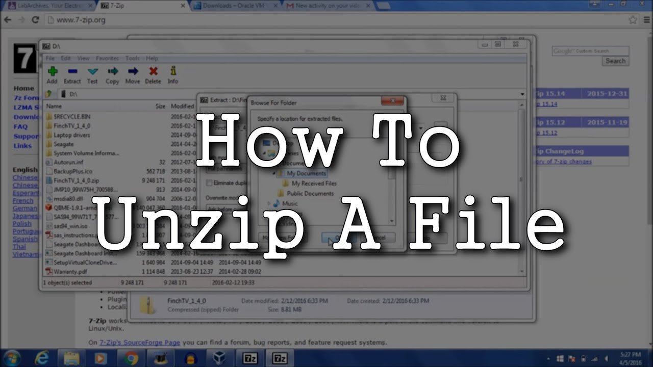 7 zip file extractor for mac