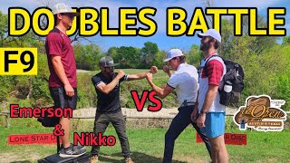 Doubles Disc Golf Battle 18 | Nikko Locastro & Emerson Keith! | Front 9 | Yee Haw!!