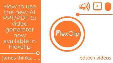 How to use the new AI PPT:PDF to video generator now available in Flexclip