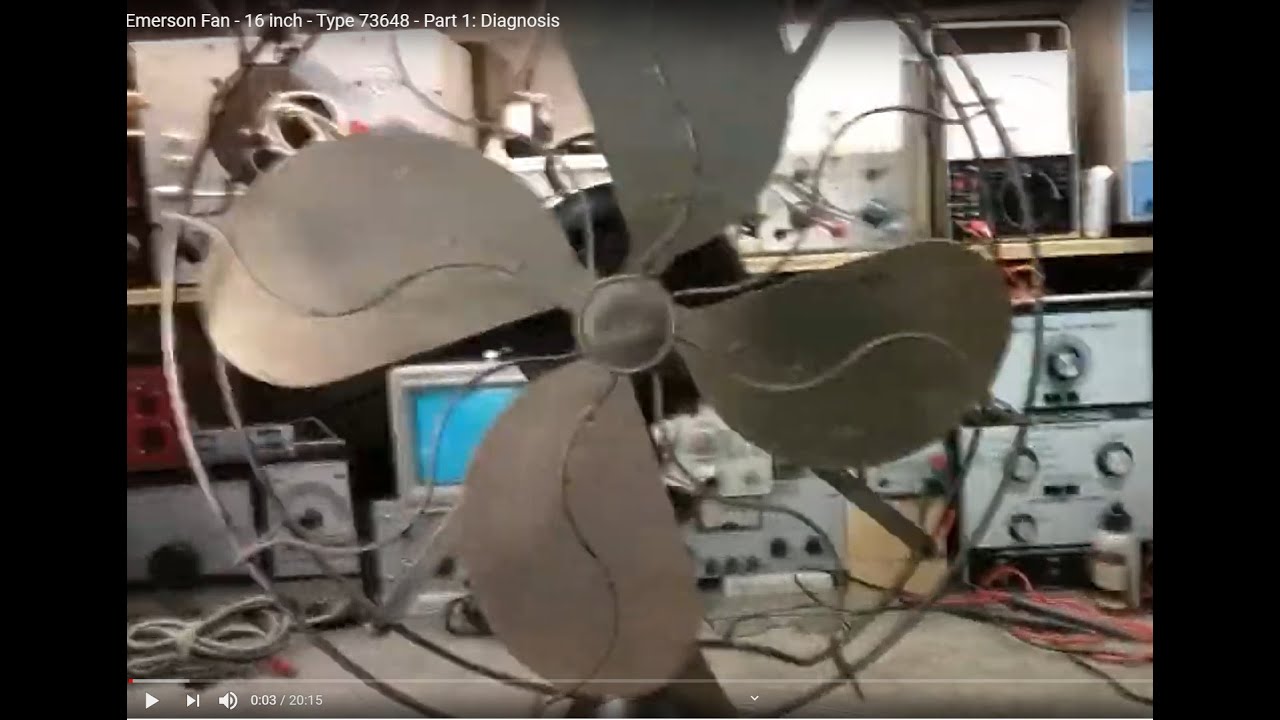 Emerson Fan - 16 inch - Type 73648 - Part 1: Diagnosis - YouTube