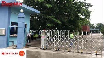 Báo giá Cổng xếp inox tự động, Cổng xếp tự động HongMen Việt Nam