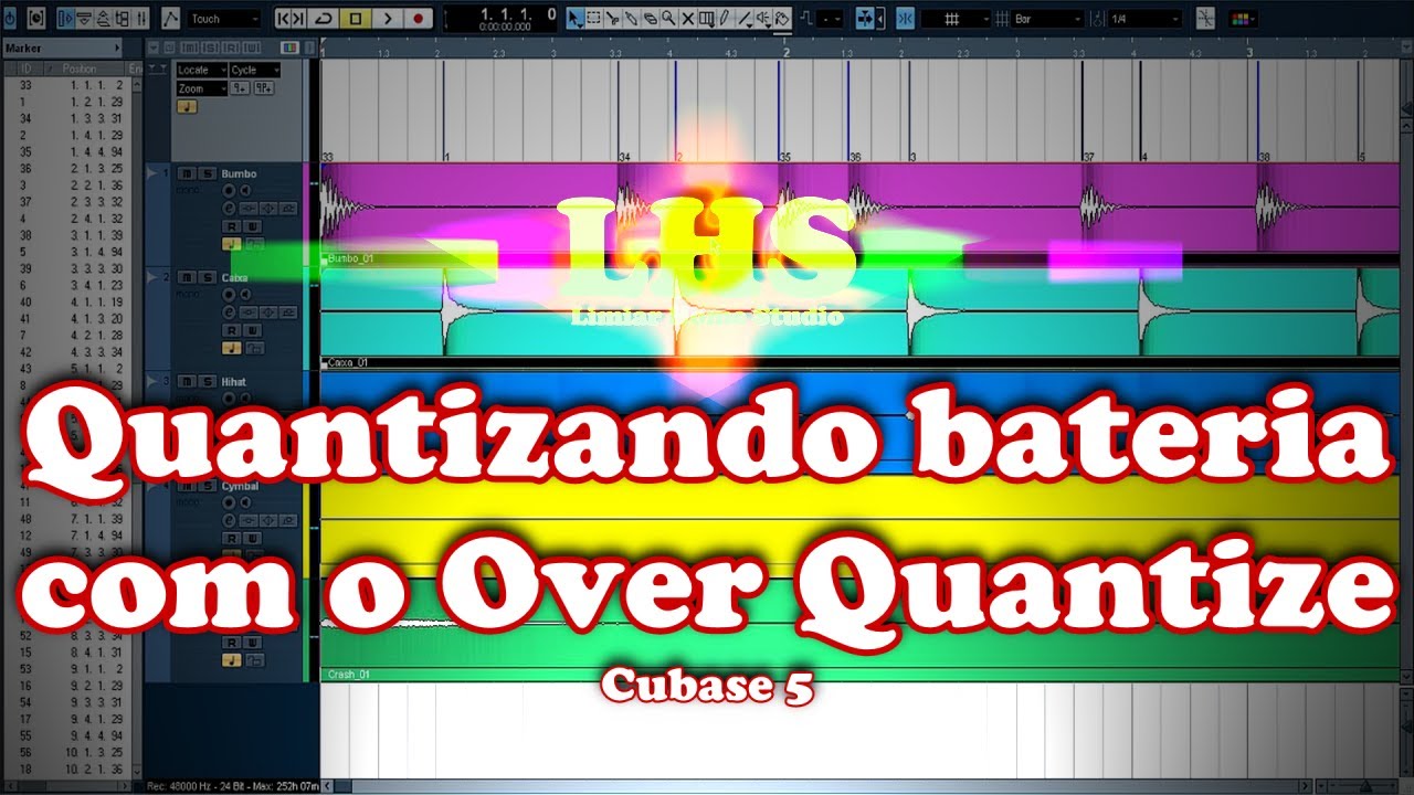 Quantizando bateria com o Over Quantize - Cubase 5 - Português do ...