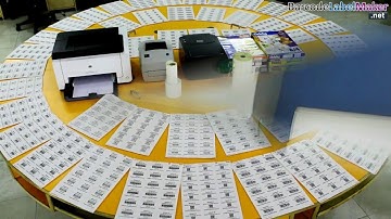 Working procedure of Laser and Thermal printer for printing barcode labels