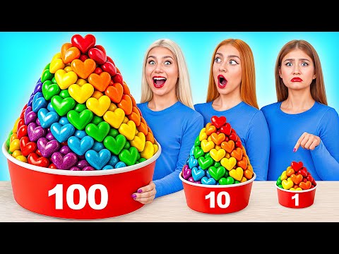تحدي 100 طبقة من الطعام حيل المطبخ رهيبة Multi DO Joy 