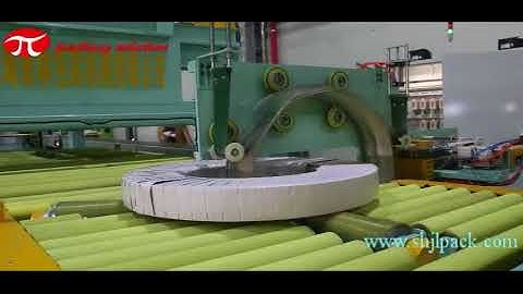 Automatic steel coil packing line