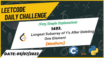 1493. Longest Subarray of 1