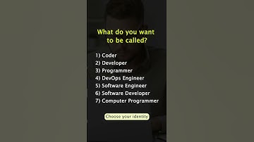 Choose You Coding Identity | What do you want to be called