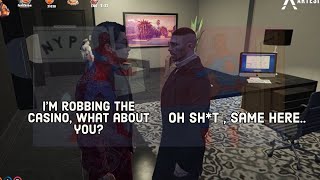 Compilation of CB & CG trolling each other for Casino Heist ( GTA RP Nopixel )