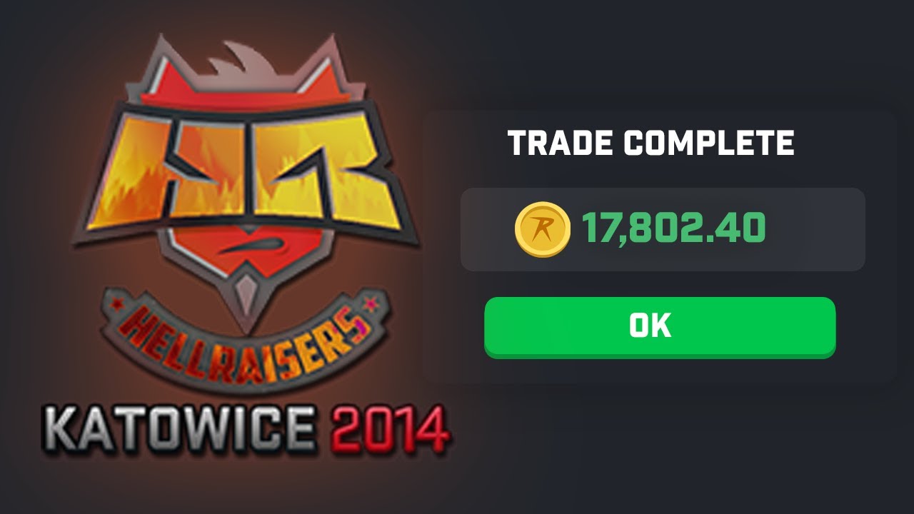 depositing a 2014 HELLRAISERS (Holo) on CSGOROLL