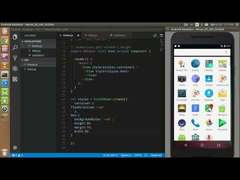 React-Native tutorial # 14 make simple grid with style | flex wrap