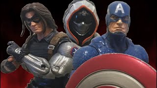 Captain America and Bucky vs Taskmaster (Stop Motion)