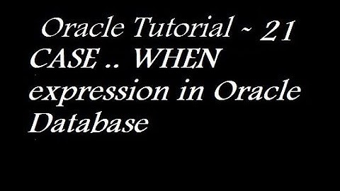 Using CASE Expression in Oracle Database